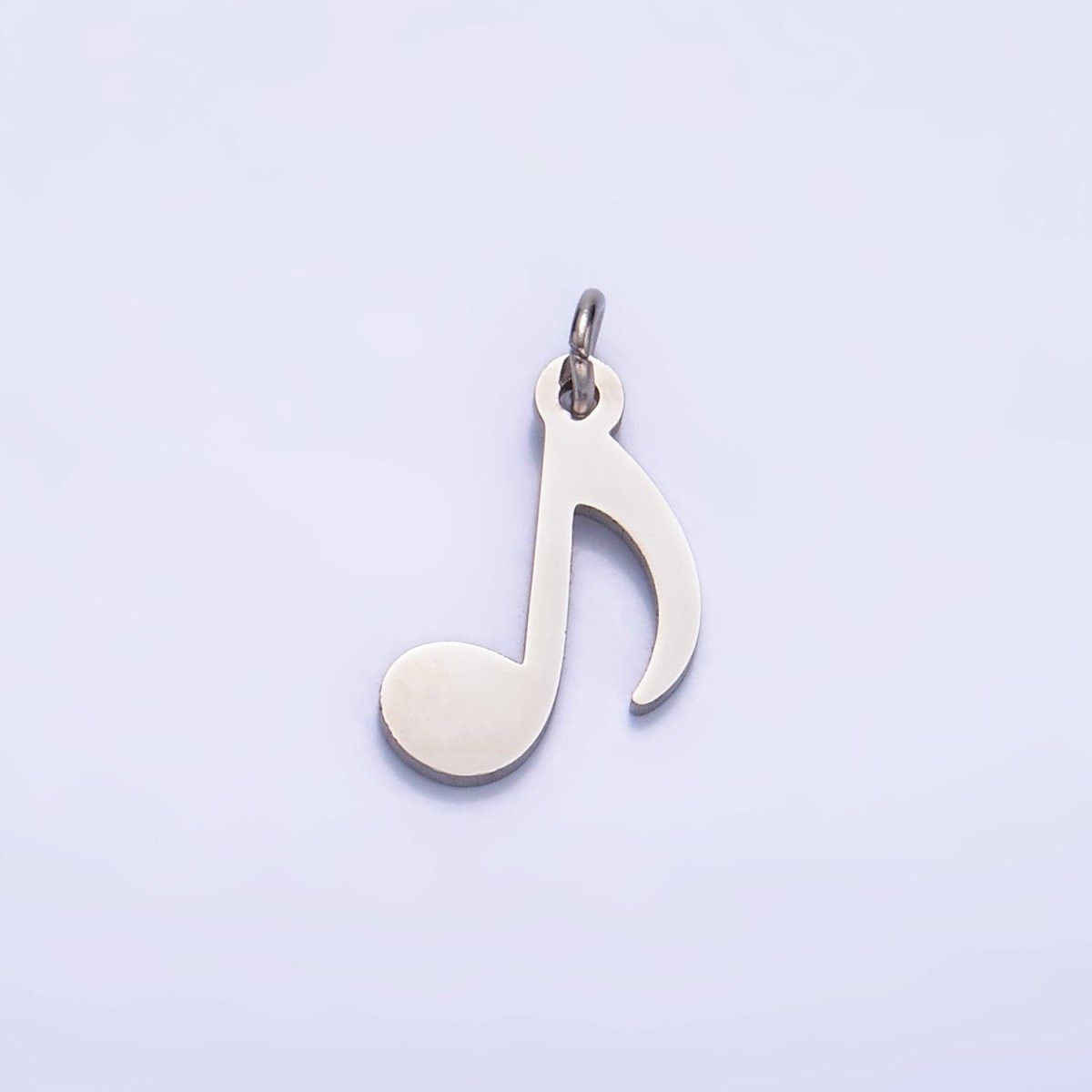 Stainless Steel 14mm Quaver Eight Note ♪ Music Symbol Charm in Gold & Silver | P1364