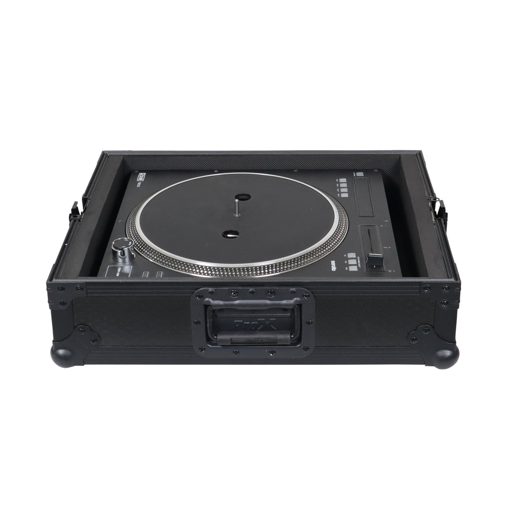 ProX T-TTBL - Flight Case for Turntable - Universal W-Foam Kit | Black on Black