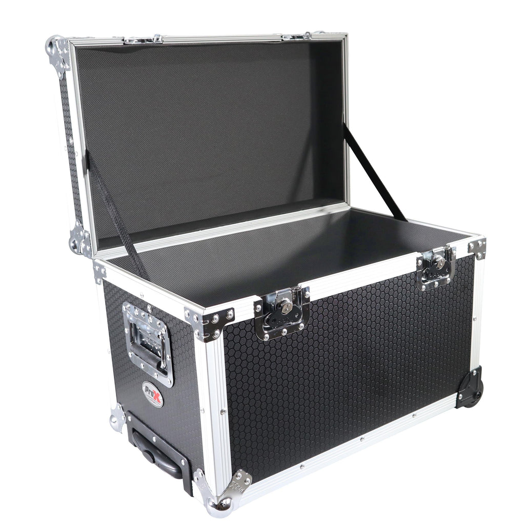 ProX T-UTIHWMK2 - Rolling Utility Case W/ Retractable Handle and Low-Profile Recessed Wheels 17x24.5x15" Exterior For Cabales/100 LP Vinyl Records