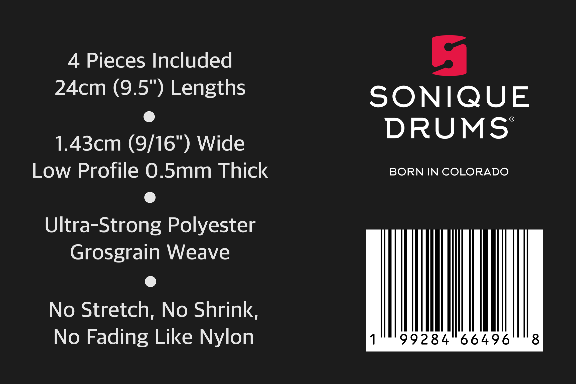 Poly Pro Snare Wire Straps | 2 Sets