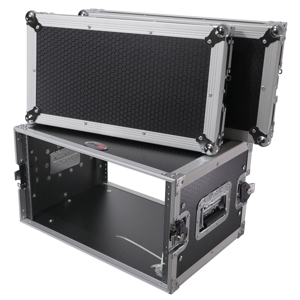 ProX X-6UE - 6U Deluxe 14" Deep 19" Width Amp Effects Rack Flight Hard Case