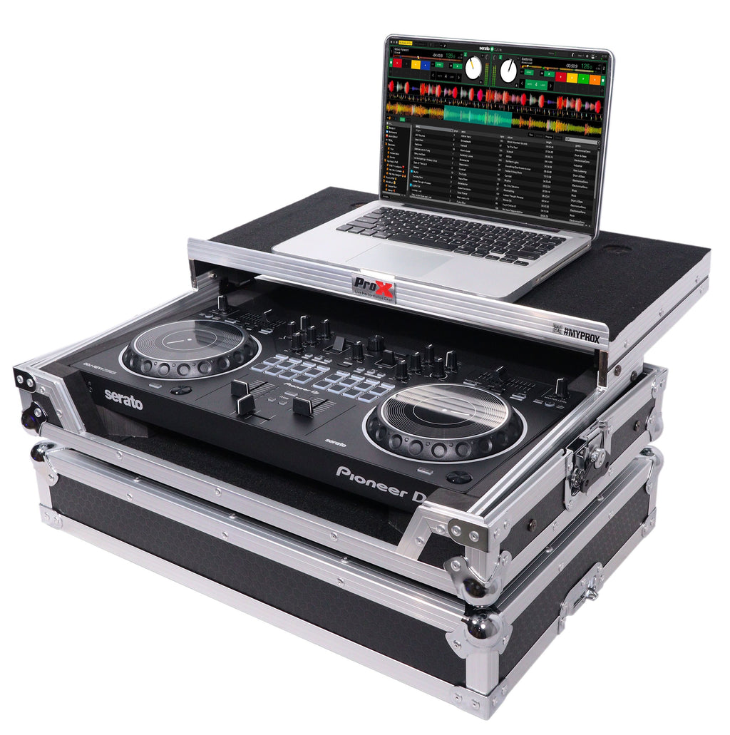 ProX X-DDJREV1LT - ATA Flight Case For Pioneer DDJ-REV1 DJ Controller with Laptop Shelf