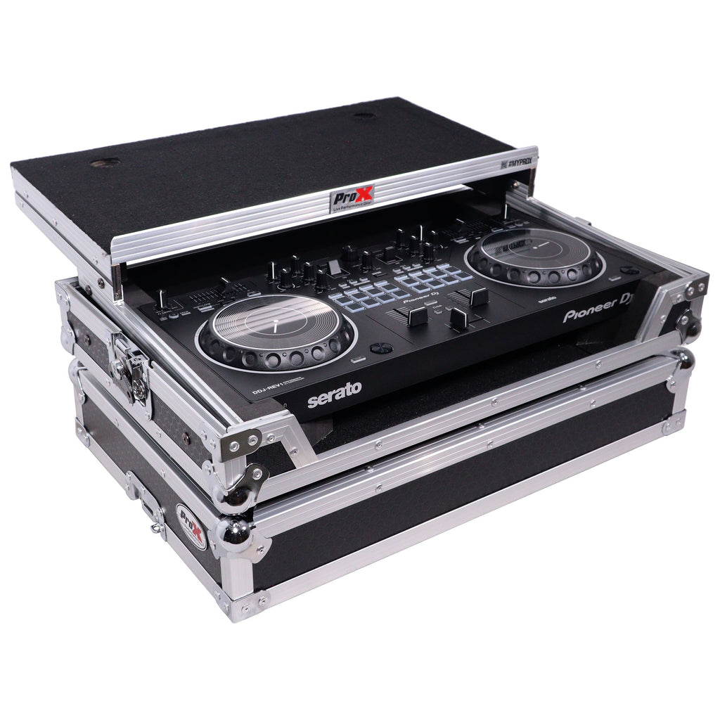 ProX X-DDJREV1LT - ATA Flight Case For Pioneer DDJ-REV1 DJ Controller with Laptop Shelf