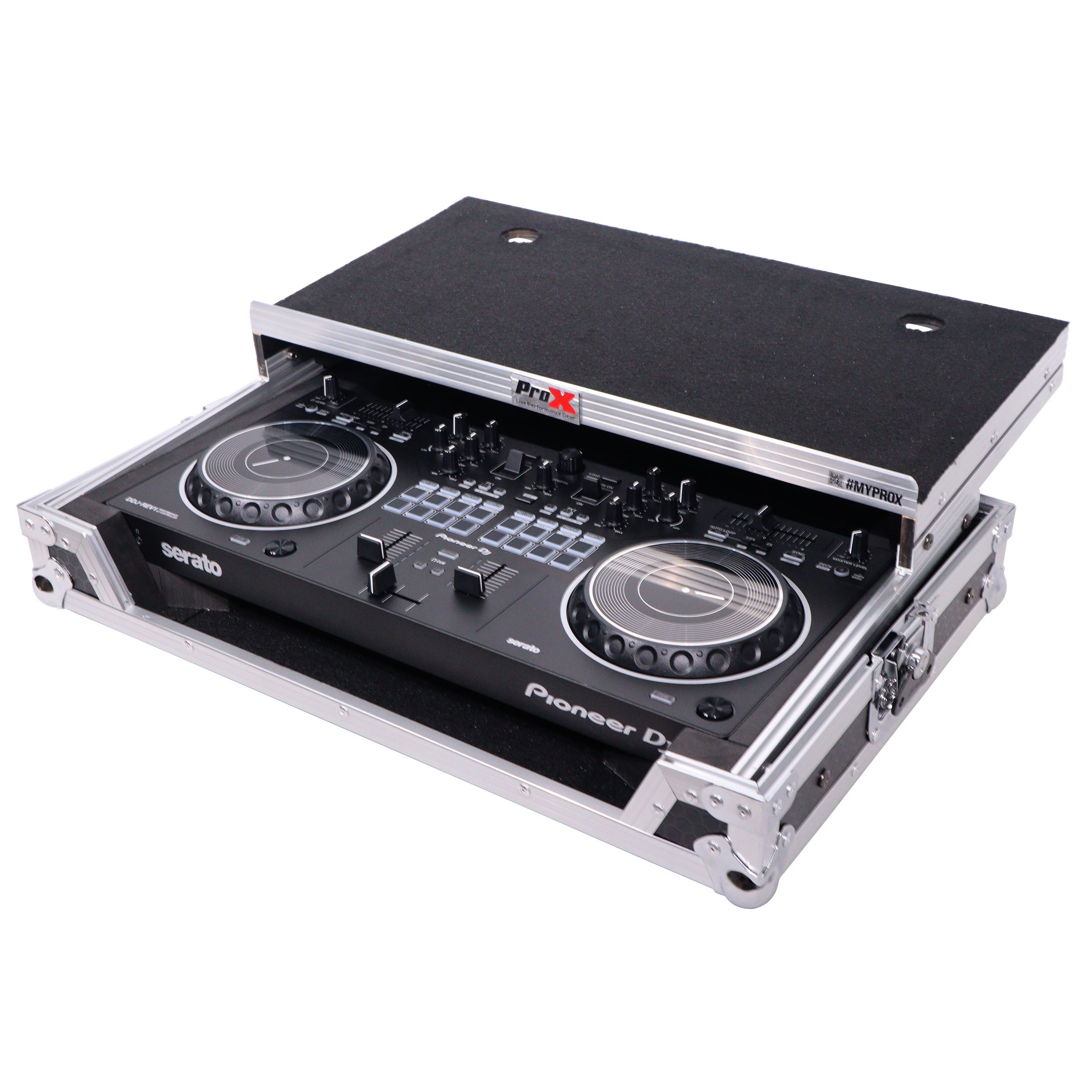 ProX X-DDJREV1LT - ATA Flight Case For Pioneer DDJ-REV1 DJ Controller with Laptop Shelf