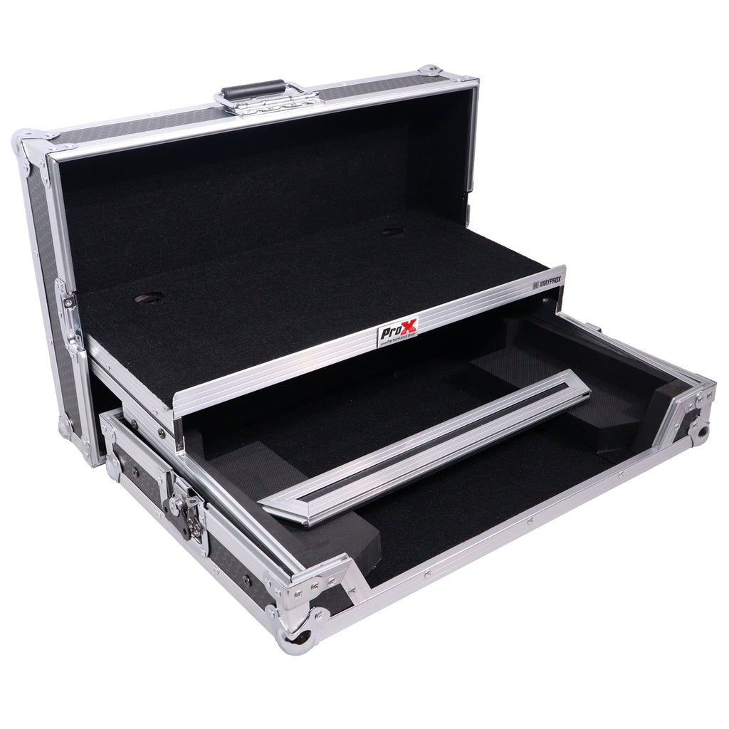 ProX X-DDJREV1LT - ATA Flight Case For Pioneer DDJ-REV1 DJ Controller with Laptop Shelf