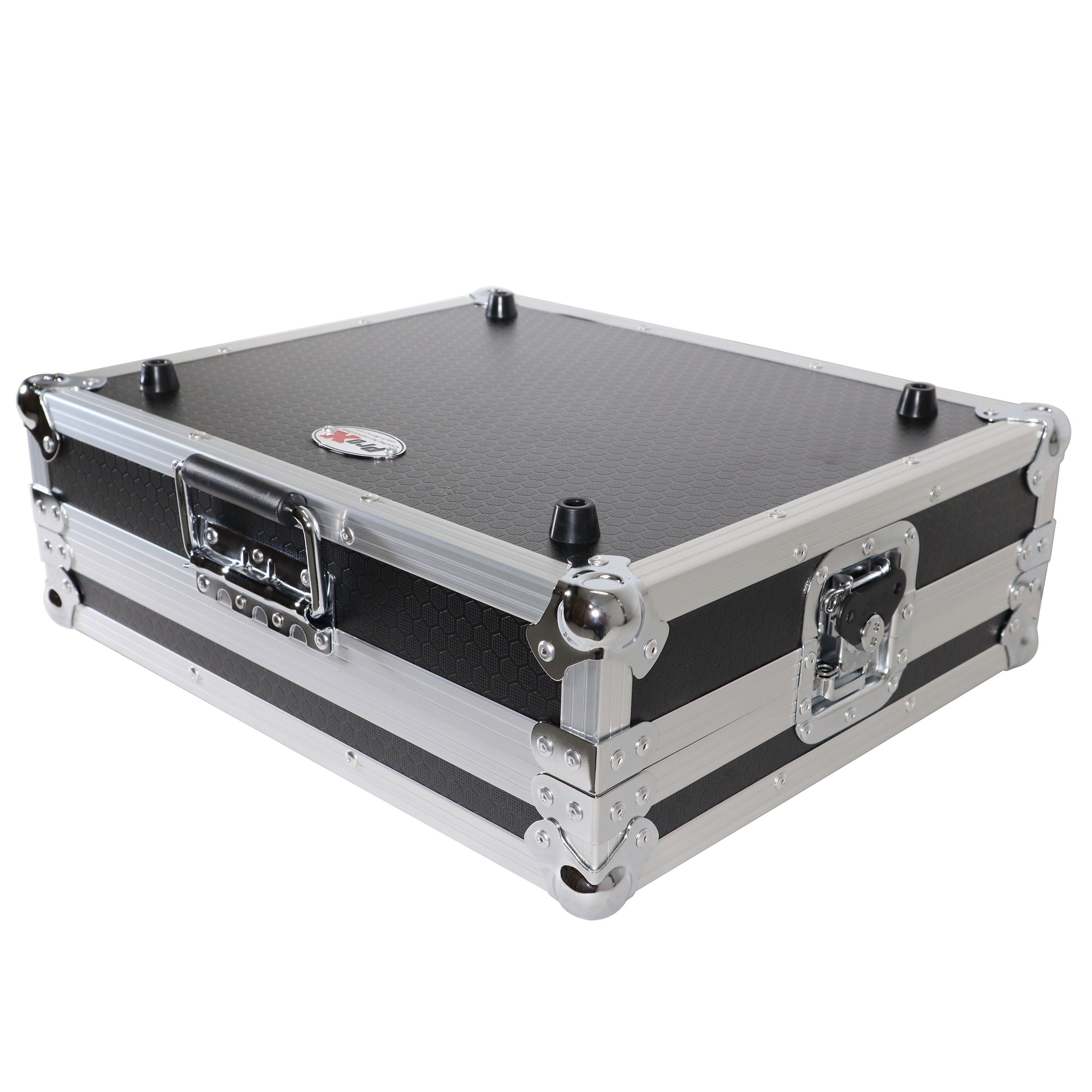 ProX X-PRIMEGO - ATA Style Flight Travel Case for Denon DJ Prime Go Digital Controller - Silver On Black