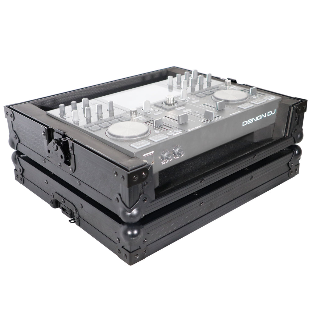 ProX X-PRIMEGOBL - ATA Style Flight Travel Case for Denon DJ Prime Go Digital Controller - Black On Black