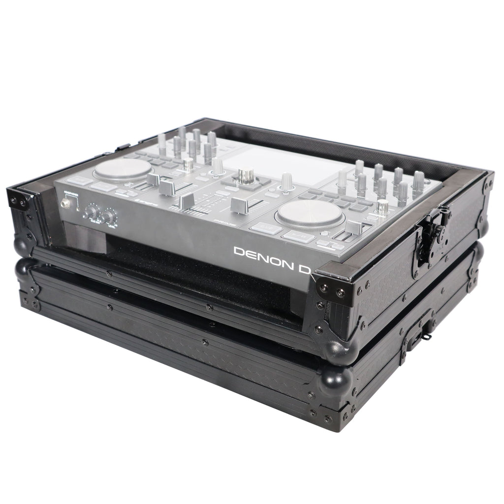 ProX X-PRIMEGOBL - ATA Style Flight Travel Case for Denon DJ Prime Go Digital Controller - Black On Black