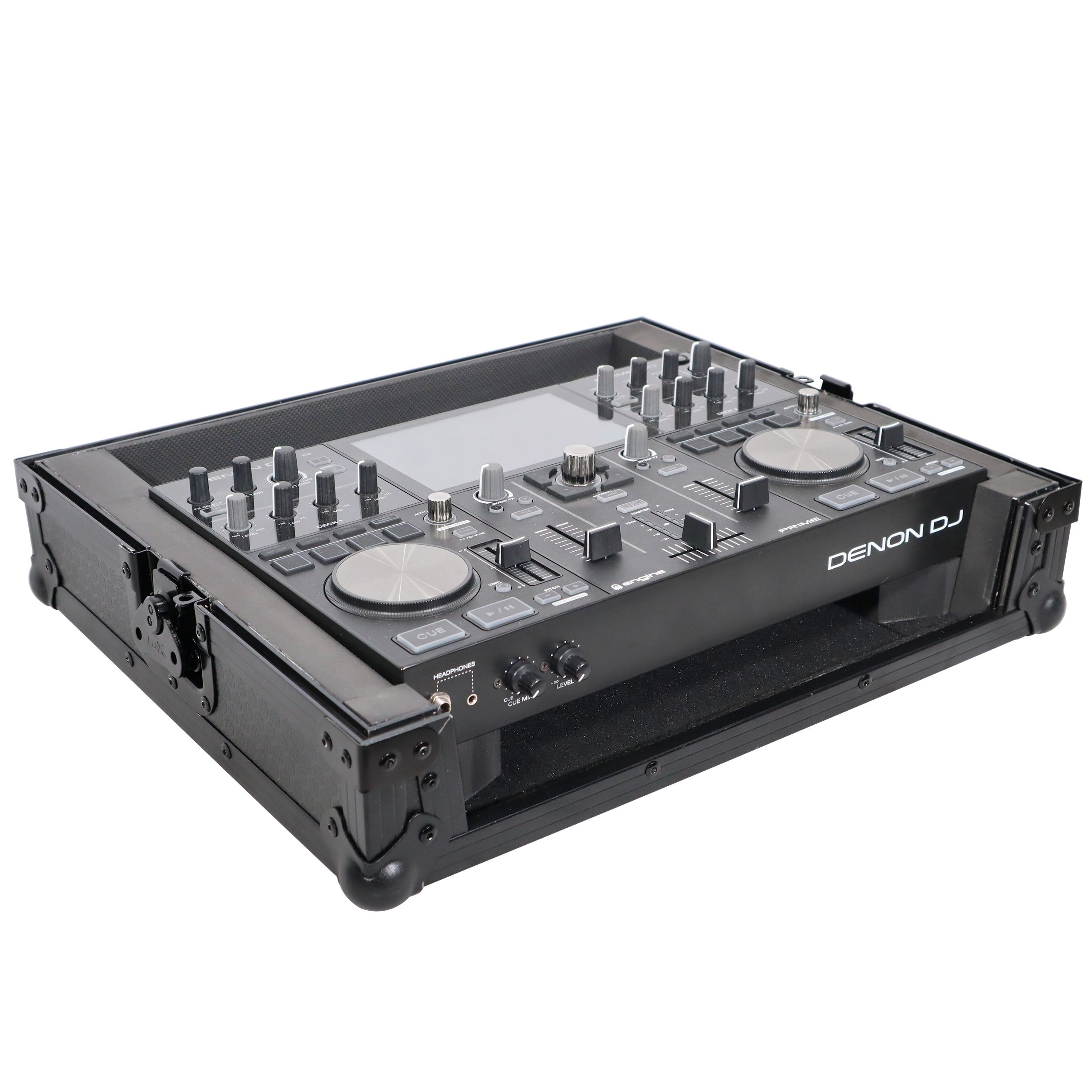 ProX X-PRIMEGOBL - ATA Style Flight Travel Case for Denon DJ Prime Go Digital Controller - Black On Black