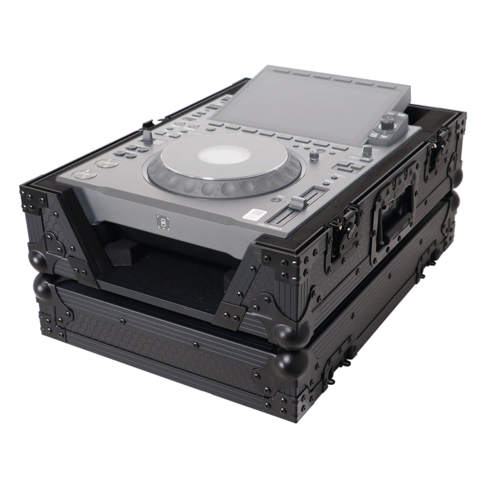 ProX XS-CDXBL - Black ATA Flight Case for AlphaTheta CDJ-3000X Pioneer CDJ-3000 DJ Media Player with Heavy-Duty Protection
