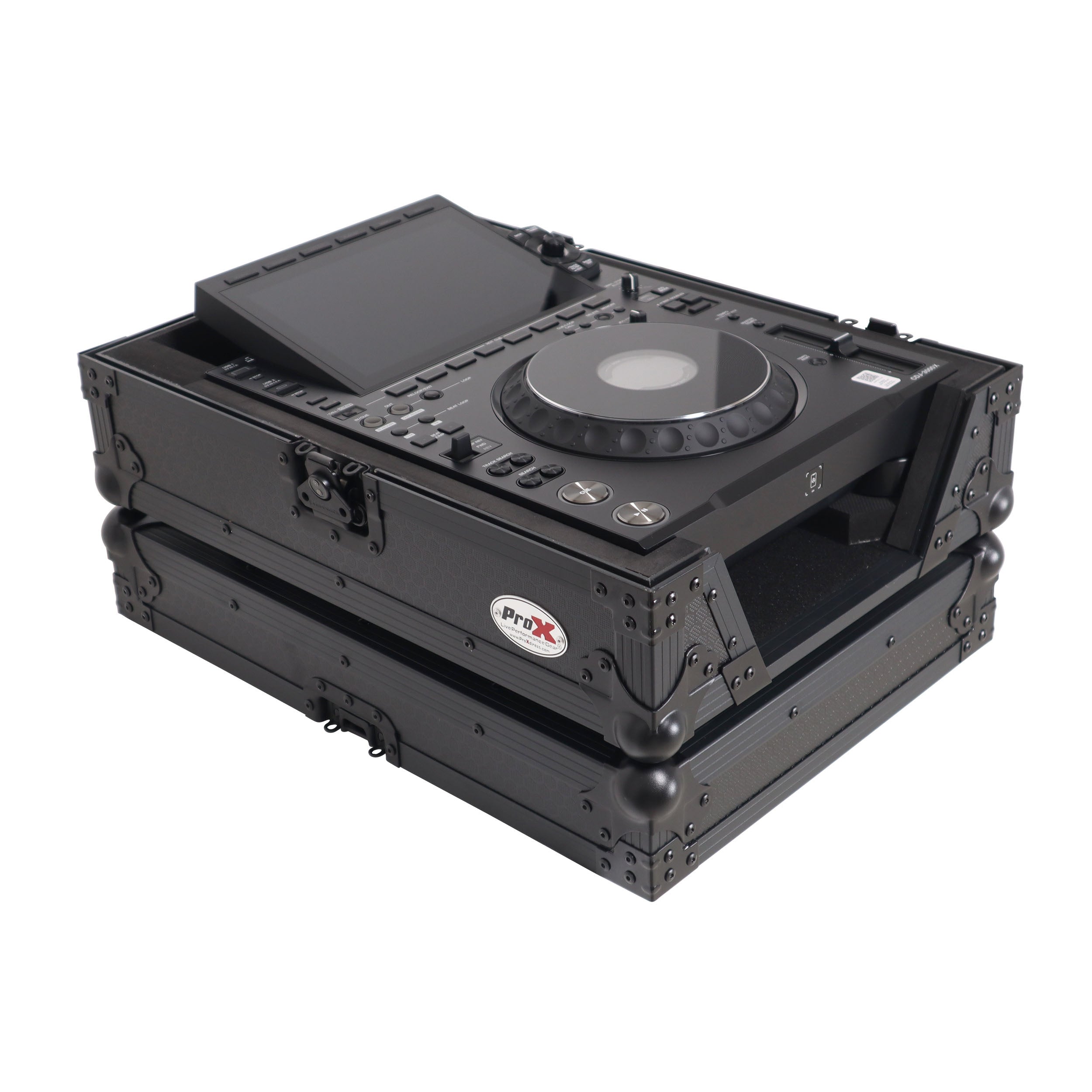 ProX XS-CDXBL - Black ATA Flight Case for AlphaTheta CDJ-3000X Pioneer CDJ-3000 DJ Media Player with Heavy-Duty Protection