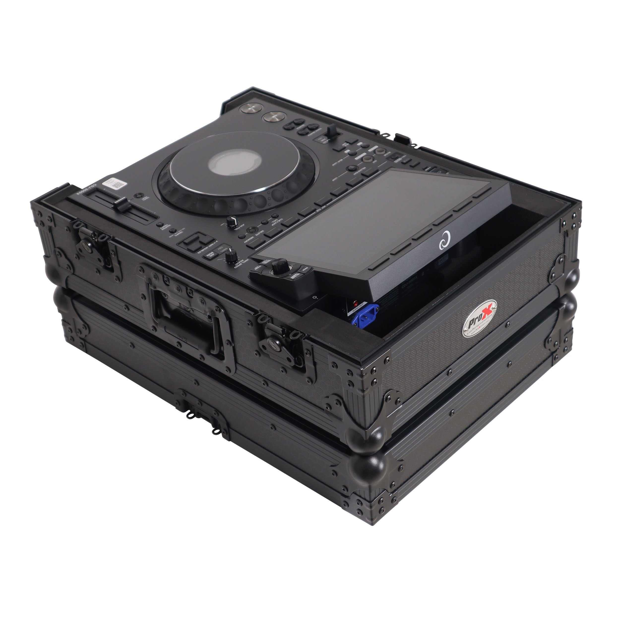 ProX XS-CDXBL - Black ATA Flight Case for AlphaTheta CDJ-3000X Pioneer CDJ-3000 DJ Media Player with Heavy-Duty Protection