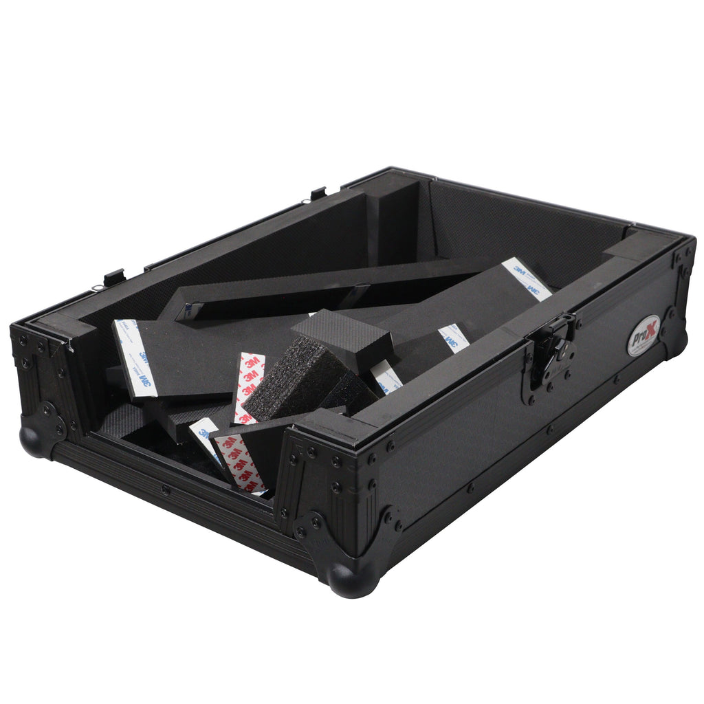 ProX XS-M11BL - ATA Flight Style Universal Road Case for Pioneer DJM S11 RANE SEVENTY 70 SEVENTY 72 MK2 Black Finish