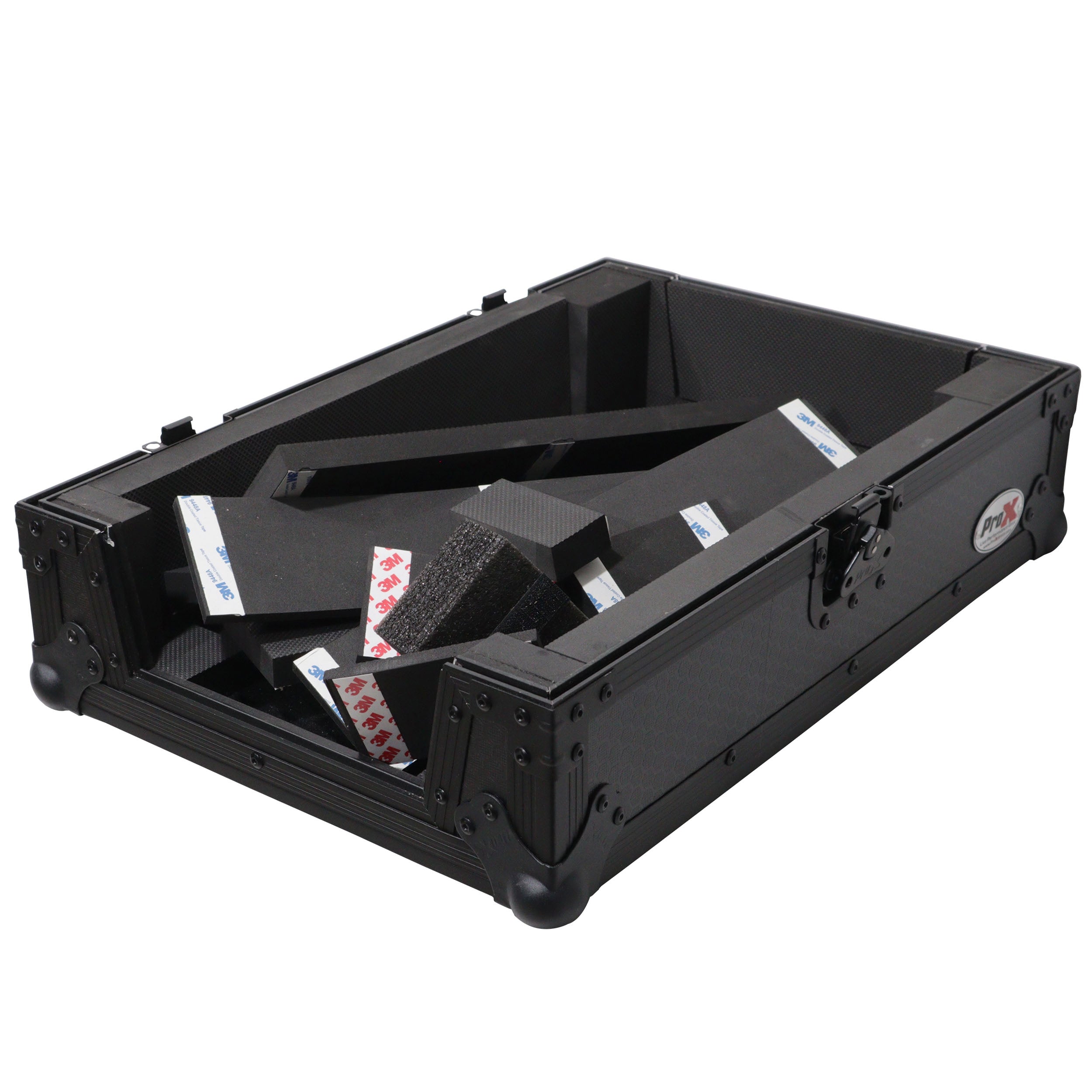 ProX XS-M11BL - ATA Flight Style Universal Road Case for Pioneer DJM S11 RANE SEVENTY 70 SEVENTY 72 MK2 Black Finish