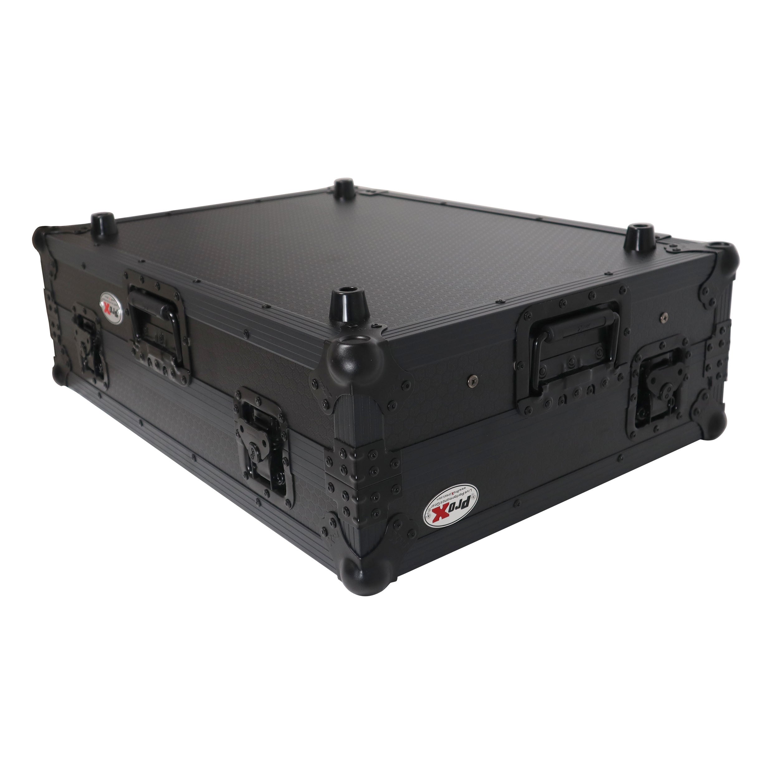 ProX XS-MIXON8 LTBL LED - ATA Flight Style Road Case For Mixon 8 Pro with Laptop Shelf and LED Black Finish