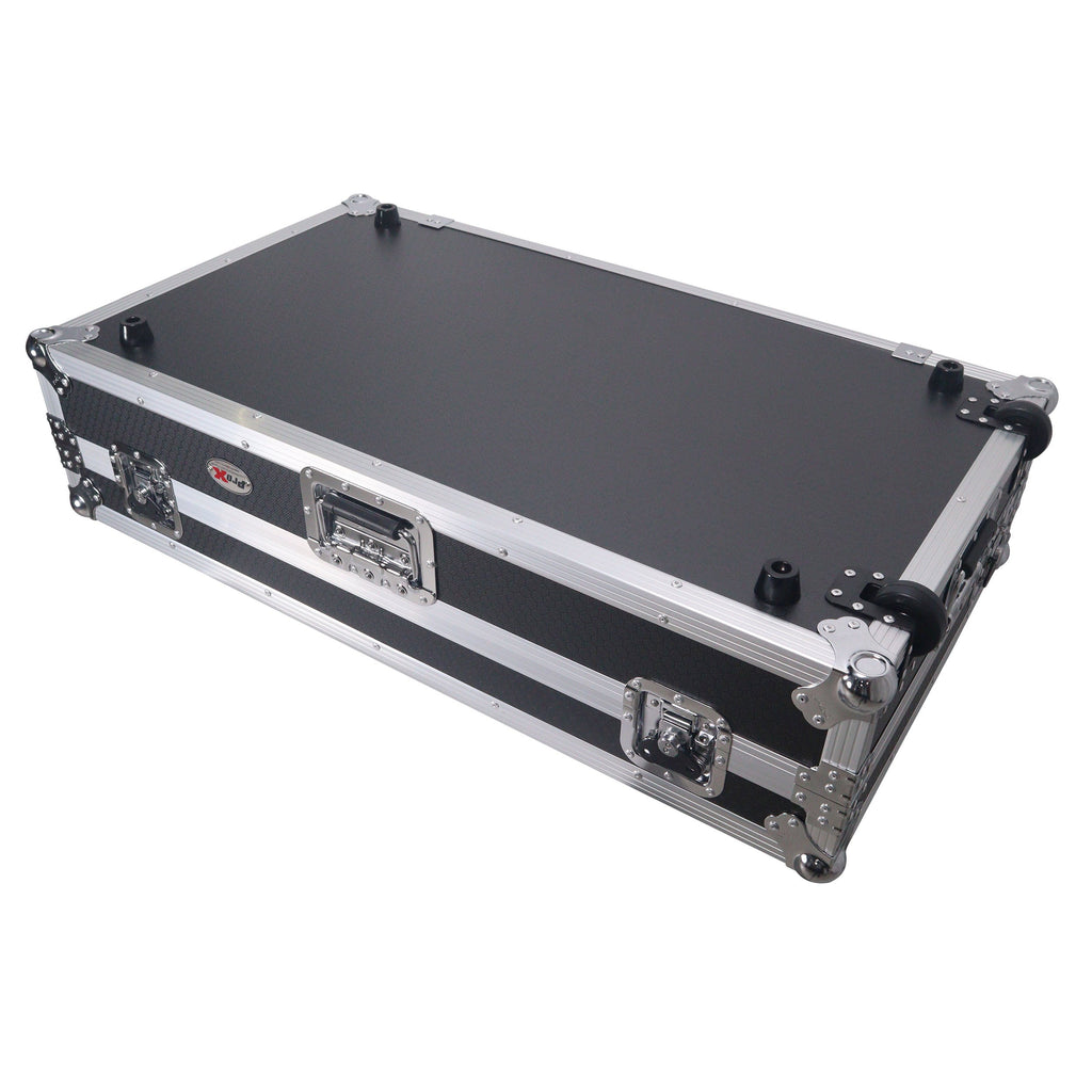 ProX XS-OPUSQUAD W - ATA Flight Style Road Case For Pioneer DJ OPUS-QUAD DJ Controller with 1U Rack Space and Wheels