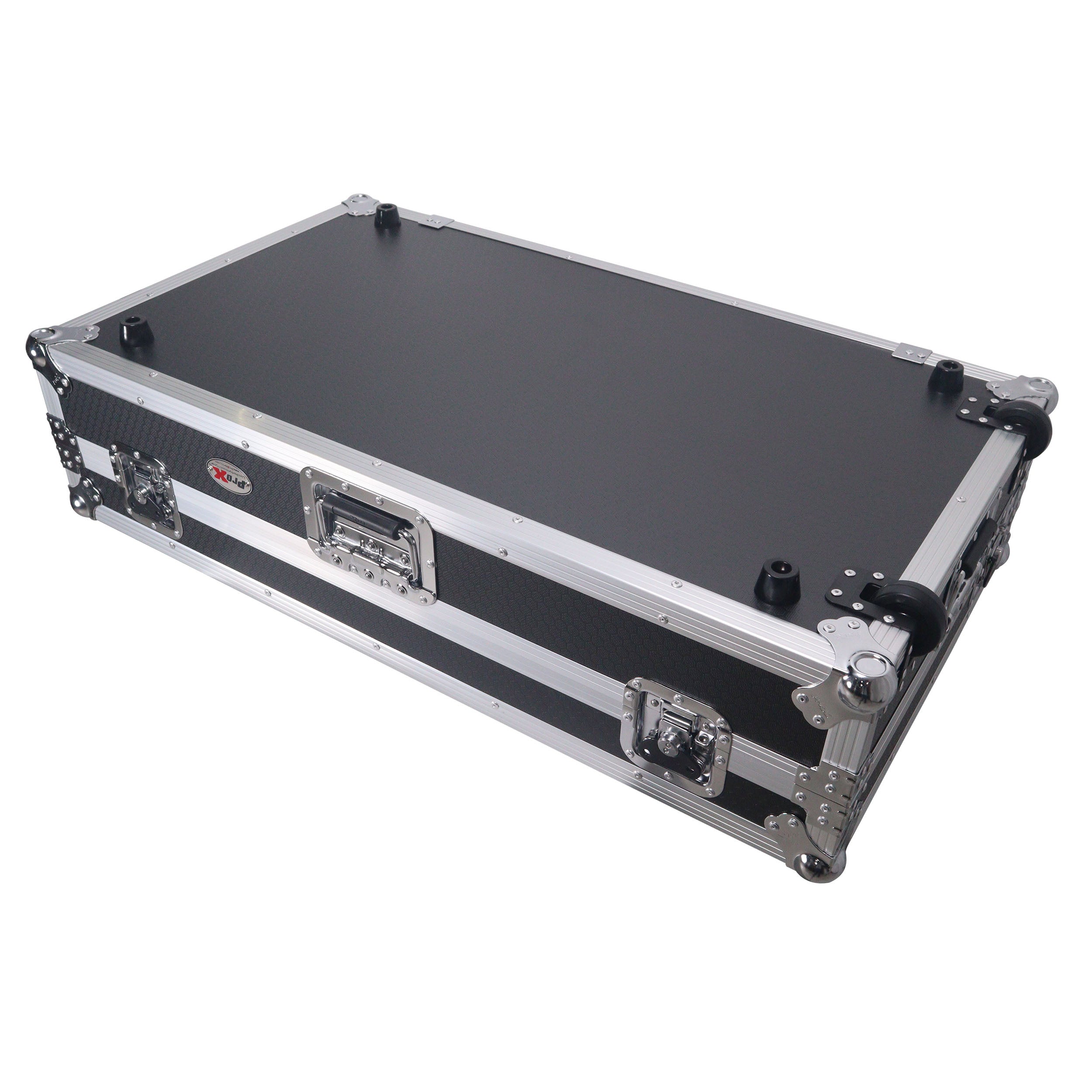 ProX XS-OPUSQUAD W - ATA Flight Style Road Case For Pioneer DJ OPUS-QUAD DJ Controller with 1U Rack Space and Wheels