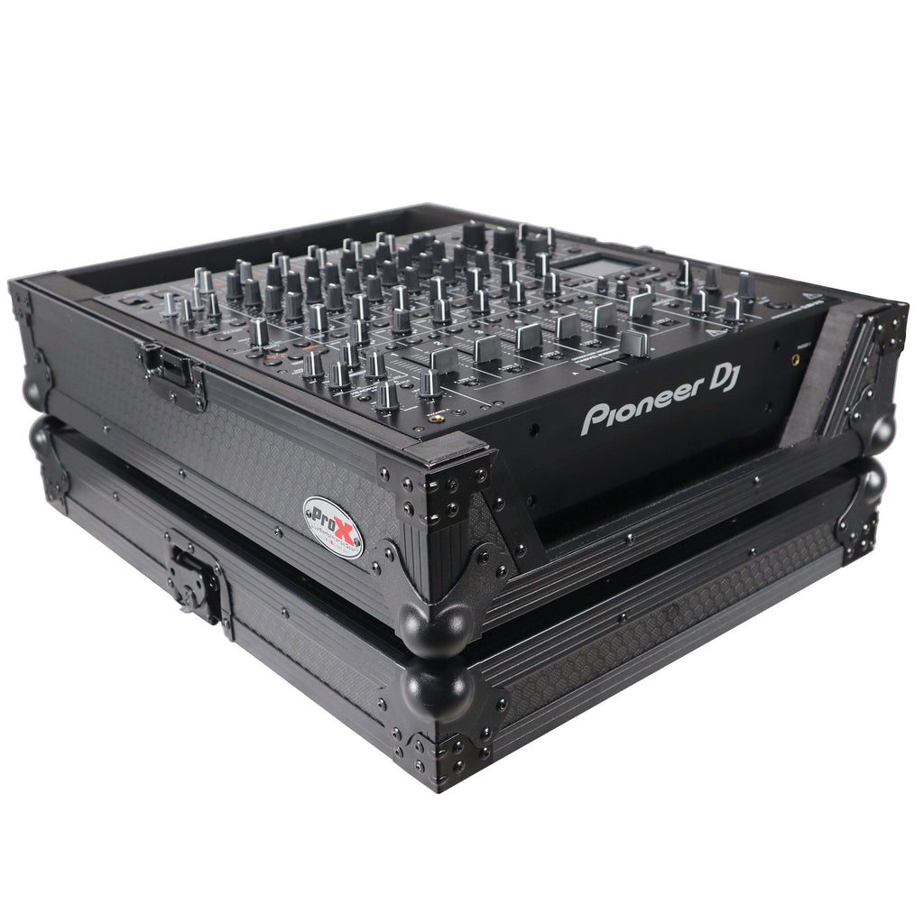 ProX XS-DJMV10A9BL - ATA Style Flight Road Case for Pioneer DJM-A9 DJM V10 DJ Mixer Black Finish