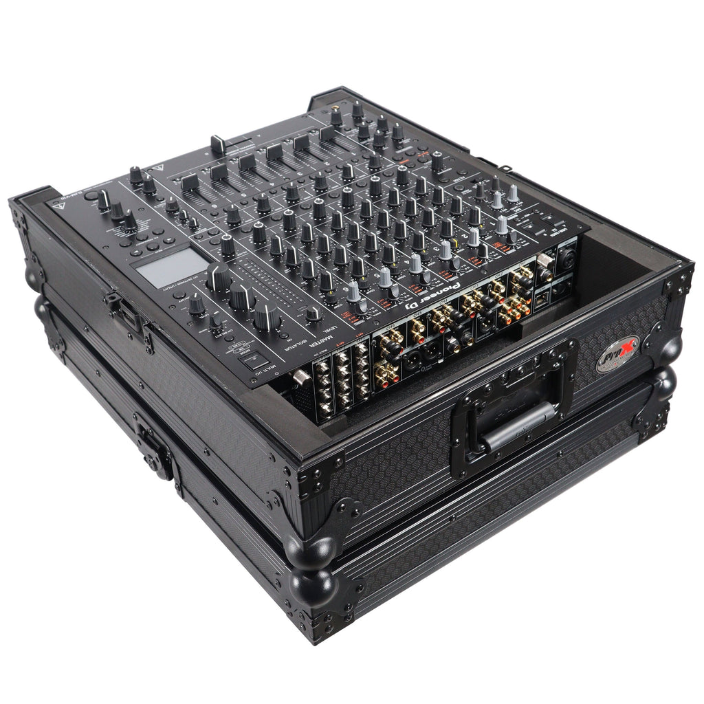 ProX XS-DJMV10A9BL - ATA Style Flight Road Case for Pioneer DJM-A9 DJM V10 DJ Mixer Black Finish