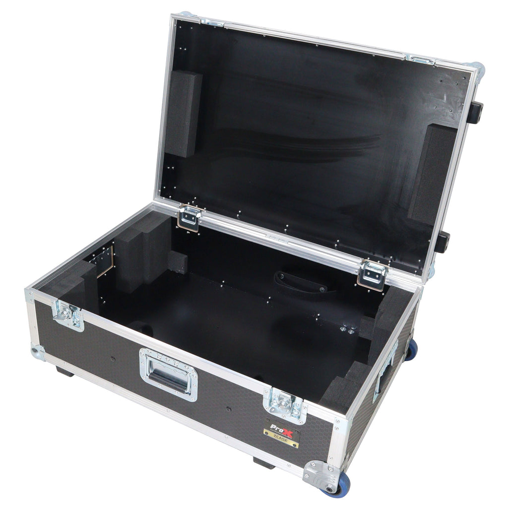 ProX XZF-DJCTWCASE - Control Tower DJ Podium with Road Cases for Pioneer DDJ-REV7 XDJ-XZ FLX10 RANE Four (White)
