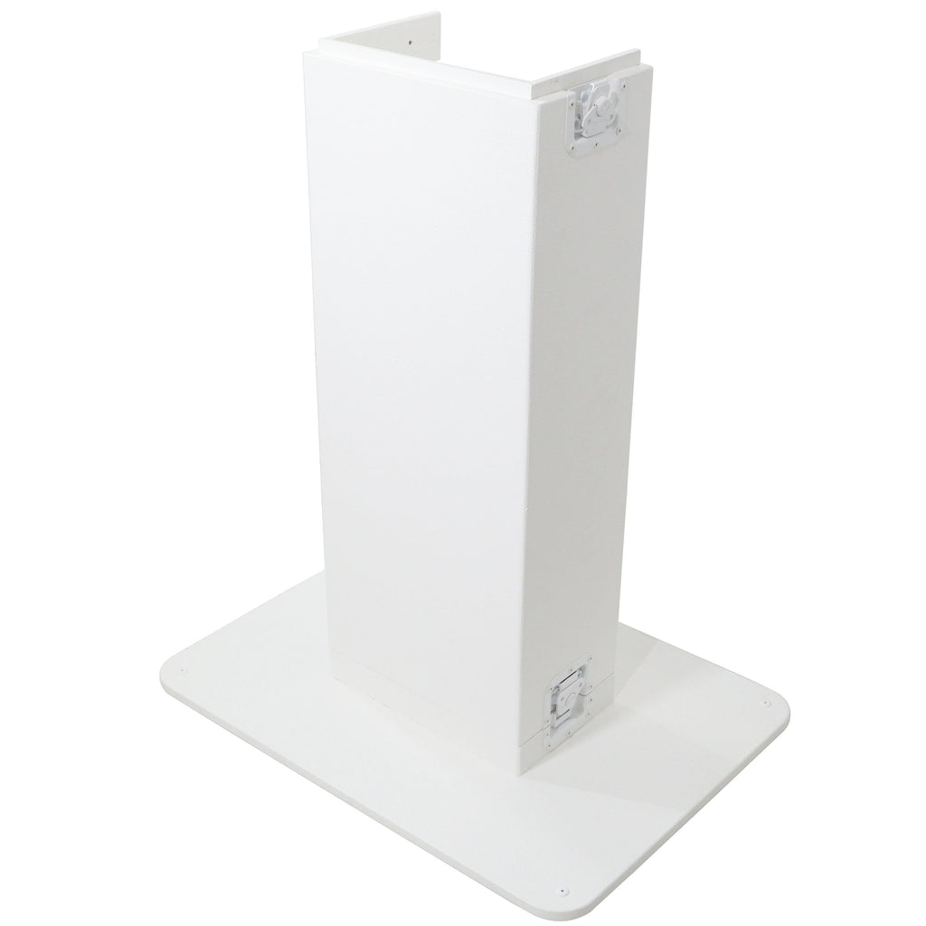 ProX XZF-DJCTWCASE - Control Tower DJ Podium with Road Cases for Pioneer DDJ-REV7 XDJ-XZ FLX10 RANE Four (White)