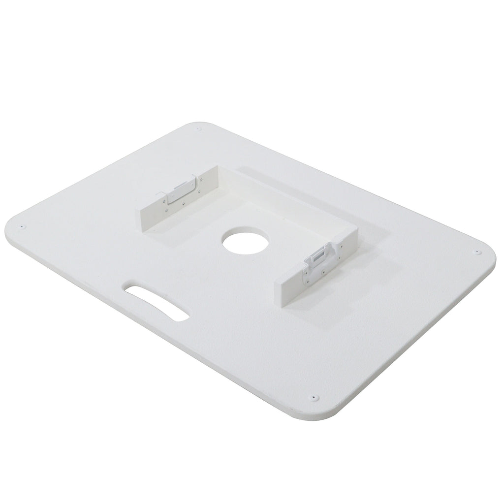 ProX XZF-DJCTWCASE - Control Tower DJ Podium with Road Cases for Pioneer DDJ-REV7 XDJ-XZ FLX10 RANE Four (White)